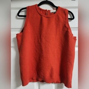 Free Assembly Womens Orange Sleeveless Sweater - Size XXL(fits Like M/L)